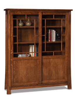 Modesto 8 Shelf, 2 Door Bookcase