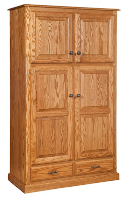 Traditional 4-Door Pantry Cabinet