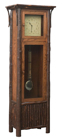 Old Country Grandfather Clock with Pendulum