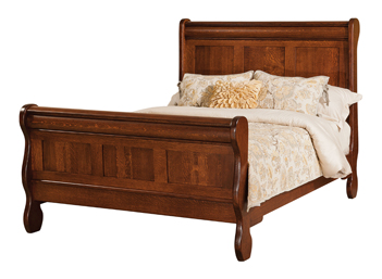 Old Classic Sleigh Bed with Leg