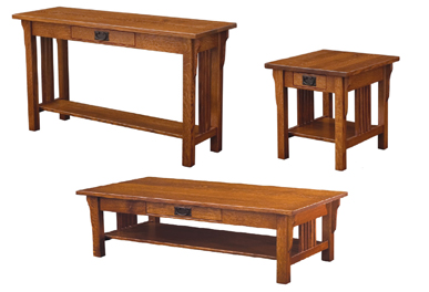 Camden Mission Open Occasional Table Set