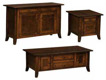Dresbach Cabinet Occasional Table Set