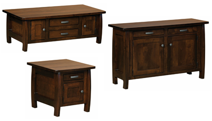 Grand Teton Cabinet Occasional Table Set