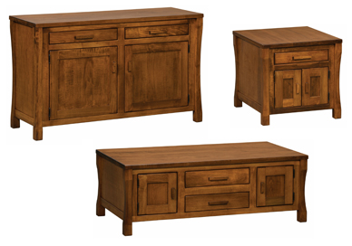 Heartland Cabinet Occasional Table Set