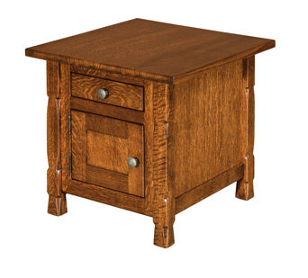 Rock Island Cabinet End Table
