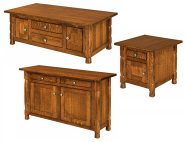 Rock Island Cabinet Occasional Table Set