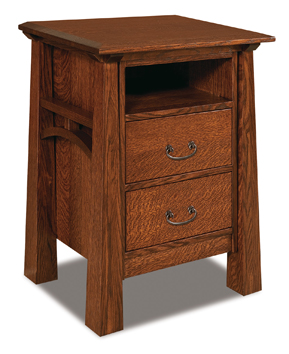 Artesa 2 Drawer Night Stand with Opening