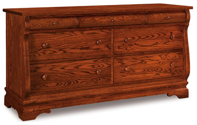 Chippewa Sleigh 65" 7 Drawer Dresser