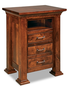 Empire 3 Drawer Night Stand with Opening