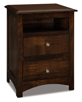 Finland 2 Drawer Night Stand with Opening