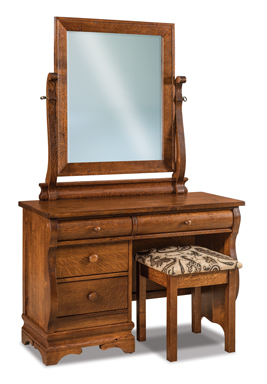 Chippewa Sleigh Vanity Dresser