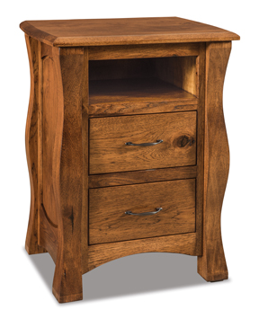 Reno 2 Drawer Night Stand with Opening