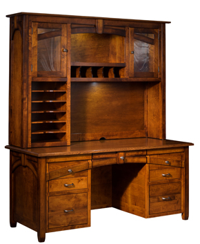 Kensing Wall Desk with Hutch