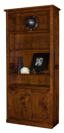 Freemont Mission Bookcase with Bottom Doors