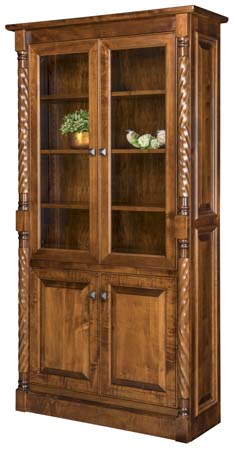 Kincaid Bookcase with Top & Bottom Doors