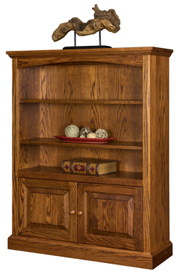 Siloam Bookcase with Bottom Doors