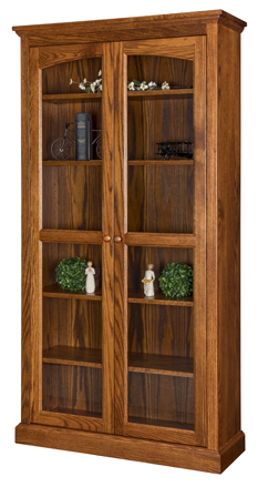 Siloam Bookcase with Full Length Glass Doors