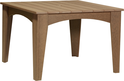 Island Poly Vinyl Square Dining Table