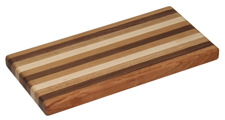 Amish Handcrafted Exotic Wood Cutting Board with Handle
