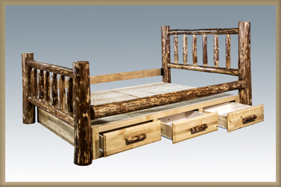 Glacier Country Bed with Storage