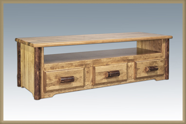 Glacier Country Sitting Chest/Entertainment Center