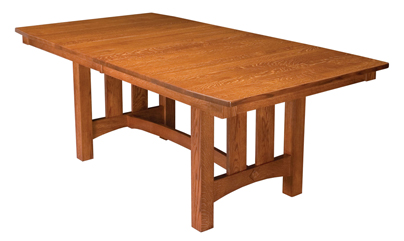 Country Shaker Trestle Dining Table, Shaker Dining Table