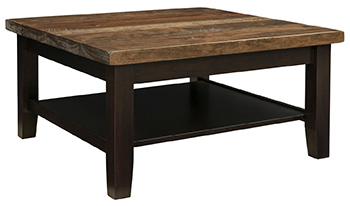 Plank Contemporary Square Coffee Table
