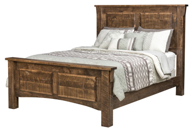 Rough Cut Maplewood 2-Panel Bed