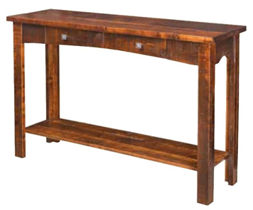 Rough Cut Maplewood Sofa Table