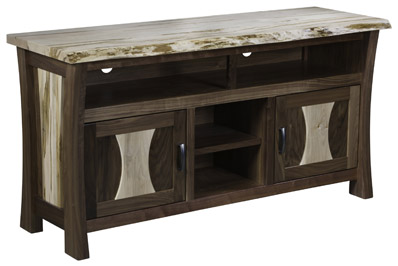 Legacy TV Console with Live Edge