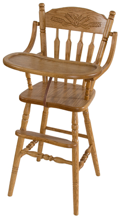 Wheat Post Type High Chair