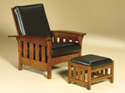 Bow Arm Slat Morris Chair