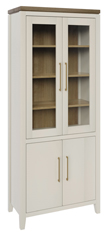 River Falls Bookcase with Glass Doors