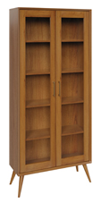 South Shore 1047 Bookcase with Glass Panel Doors