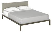 Halley Bed with Upholstered Headboard