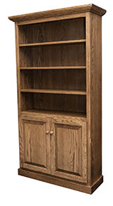 Traditional Bookcase with Doors