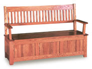 Mission 60" Liftlid Bench