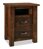 Heidi 2 Drawer Night Stand with Opening