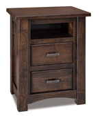 Timbra 2 Drawer Night Stand with Opening
