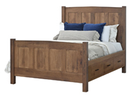 Elizabeth Lockwood Panel Bed with Underbed Storage Raised 6"