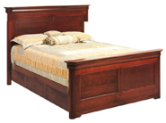 Louis Phillipe Panel Bed with Drawer Units Raised 2"