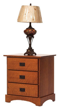 Old English Mission 3 Drawer Night Stand