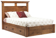 Redmond Wellington Panel Bed with Drawer Units To The Floor