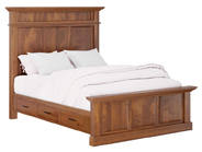 Cade’s Cove Panel Bed with Underbed Storage Raised 6"