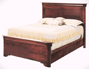 Versailles Panel Bed with Short FB & Underbed Storage Raised 2"