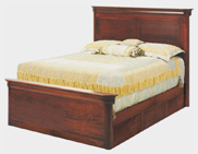 Versailles Panel Bed with Short FB & Underbed Storage To The Floor