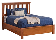 Williamsport Slat Bed with Underbed Storage Raised 6"