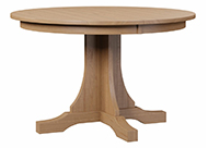 KT Mission Single Pedestal Dining Table