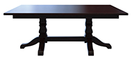 Square Tulip Double Pedestal Dining Table