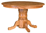 Traditional Single Pedestal Dining Table